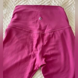 Lululemon Align Highrise Hot Pink Leggings 28”